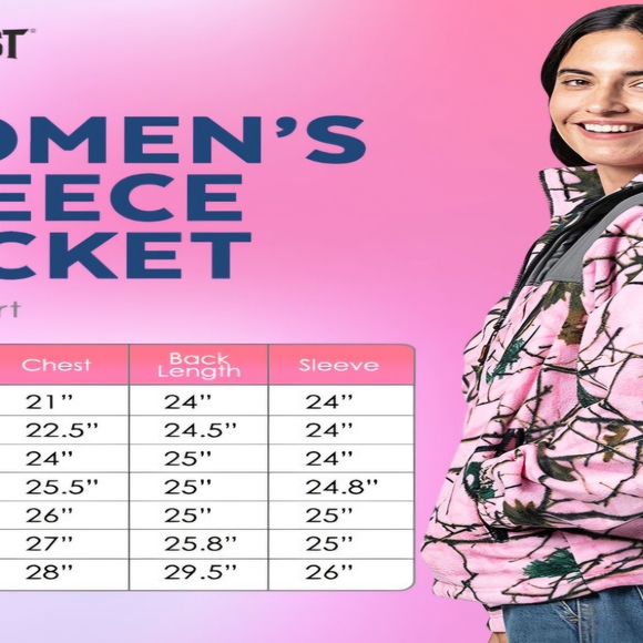 Women's Fleece Camouflage Utility Jacket - Picture 5 of 5